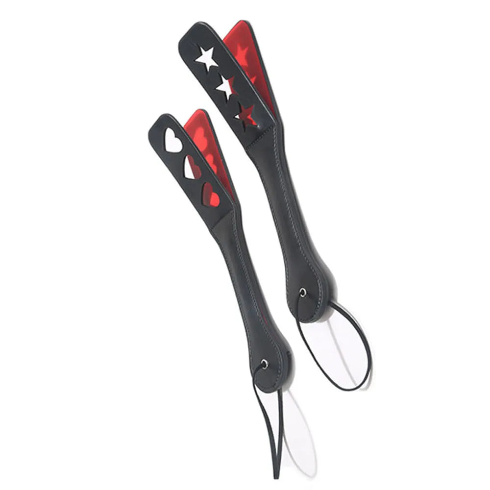 Sex Red Heart XOXO Hollow Out Words Flirting BDSM Toys Paddle Split Whip Hollow out Flogger Sexy Adults Products for Lovers
