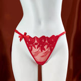 Sexy Customized Name Lace Thong Panties for Women Adjustable Underwear Detachable DIY Letter Personality Valentine's Day Gift