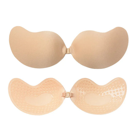 Women Sexy Invisible Strapless Adhesive Stick Bra Strapless Push Up Bras Backless Lingerie Seamless Silicone Bralette Underwear