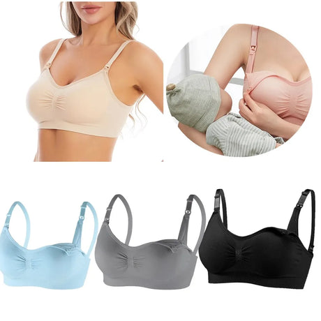 Nursing Bra Boneless Maternity Bra Maternity Wear Anti-Sagging Nursing Women Breathable Nursing Bra High Quality Large Size Brea