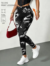 Super Soft High Waisted Tie Dye Leggings for Women Yoga Running Gym No See Through Workout Athletic Tights Gym Fitness