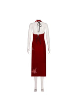 Ada Wong Cosplay Dress Uniform Halloween Christmas Costume Women Red Lace Cheongsam Lingerie Suit Movie Secret Service Outfits