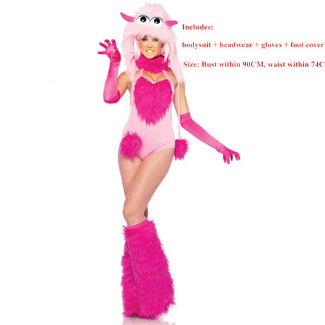Adult Sexy Furry Animal Costume For Women Animal Costumes Halloween Carnival Rabbit Wolf Fox Cat Cosplay Furry Costumes Outfits