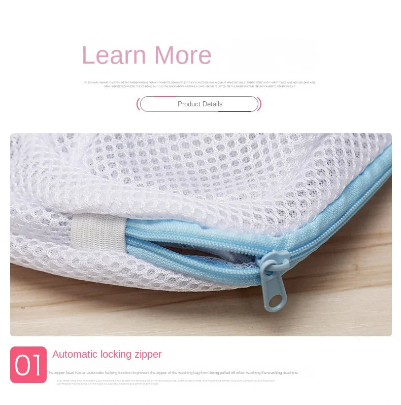 New Style Bra Wash Bag, Thickened Laundry Care Bag, Underwear Bag, Sandwich Protective Wash Bag, Bra Bag