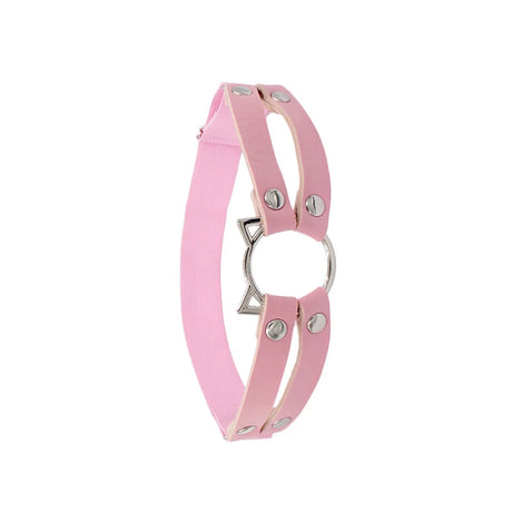 Cosplay Gothic Thigh Ring Garter Women Rock Sexy Elastic Double Layer Leather Belt Leg Punk Cat Head Thigh Garter