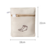 Laundry Bag Sets For Washing Machines Embroidery Fine Mesh Underwear Organizer Basket Clothes Cleaning Protect Anti-deformation