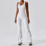 Solid Yoga Jumpsuit One Piece Outfit Fitness Bodysuit Workout Clothes for Women Sportwear Women Buttock lifting Set Activewear