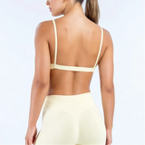 HISTELLO Impact Scoop Neck Bra Seamless Women Sports GYM Underwear Sexy Backless Yoga Clothing Naked Feeling Workout Fitness Bra
