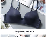 Ultra Thin Sexy Ice Silk Wireless Bra For Women Sexy Gather Underwear Push Up Simple Lingerie Seamless Brassiere Bralettle