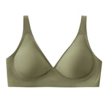SUJIIN Sexy Wireless Bras for Women Plunge Seamless Invisible Padded Push Up Bra Comfortable Smoothing Female Bralette Bh MX074G