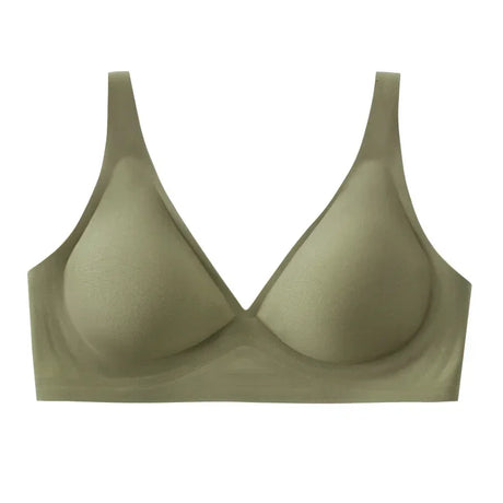 SUJIIN Sexy Wireless Bras for Women Plunge Seamless Invisible Padded Push Up Bra Comfortable Smoothing Female Bralette Bh MX074G
