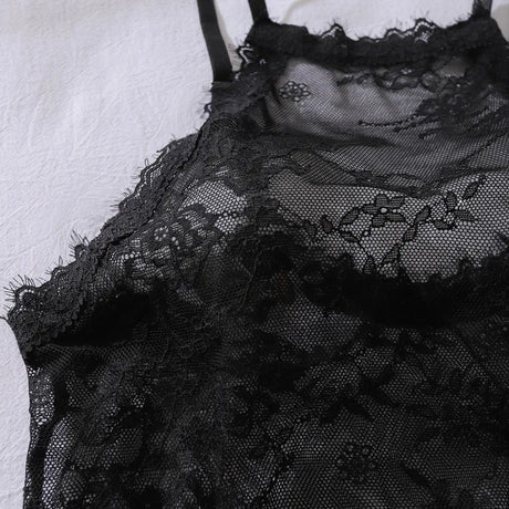 Seductive Bodysuits Sexy Open Crotch Backless Lingeries Ultra Hot Delicate Floral Lace See Through Body Thong Onepiece Underwear