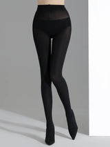1 Pair Women's Olive Green 80D Velvet High Elastic Sexy Tights Pantyhose Large Size Spring Summer Autumn Daily Party Wear