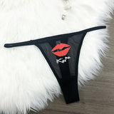 Custom Thongs Crystal Name Letter Women Sexy Underpants Erotic G-String Panties Personalized Underwear Girl Friend Hot wife Gift