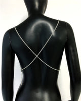 Fashion Metallic Sequins Party Tank Top Sexy Deep V Neck Backless Spaghetti Straps Sling Crop Top 2024 Rave Nightclub Camisole