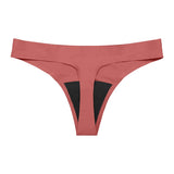 New Design Seamless Low Waist Leak Proof 4 Layer Menstrual Panties Washable Light Flow Period Panties For Women Thong