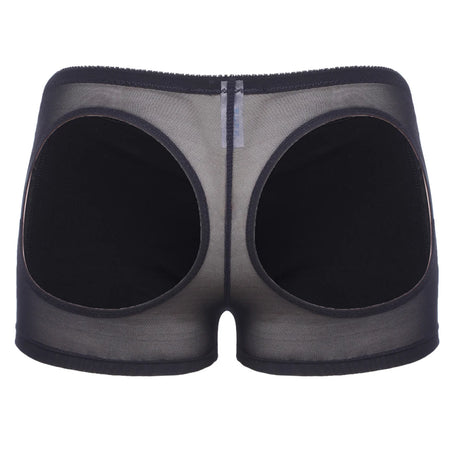Women's Hollow Sexy Panties Butt Lifter Shapewear Tummy Control Bigger Butt Shaper Sexy Ass Briefs Underwear Nude Black S-3XL