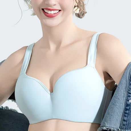 Womens Seemless Balconette Lightly Padded Push Up Bras Full Cup Support Underwire Female Lingerie 34 36 38 40 42 C D E F G H