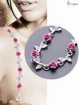 Detachable Rhinestone Metal Bra Strap for Women, Non-Slip Invisible Adjustable Crystal Shoulder Straps,Lingerie Accessories Gift