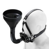 SM Harness Urinal Funnel Oral Enema Drool Mouth Plug Open Gag BDSM Penalty Mask Flirting Adults Erotic Games Gear