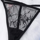 Sexy Lingerie Hollowed Out Suit Transparent and Seductive Mesh See Through Sets for Women Porn Lace Bra Lingerie Sets Intimates