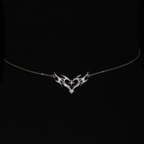Gothic Heart Flame Waist Chain Sexy Punk Metal  Waist Belly Belt Chain Y2K Body Chain for  Beach Bikini Party Outfit Jewelry