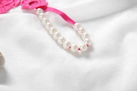 Butterfly Lace Pearl G-String Thong Adjustable Strap Hollow Out T Back Panty Adult Women Seductive Decorative Pearl Intimate