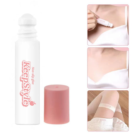 Anti-Slip Glue Roll On Skin Adhesive For Clothing Dress Body Skin Anti-exposure Bra Non-slip Fixed