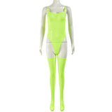 Toucheart Erotic Dress with Leg Socks Mesh See-through Patchwork Seductive Body Shaping Backless Women Intimate Hollow Dress Set