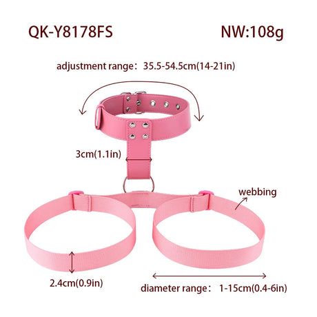 Adjustable Underbust Chest Binding Strap Bondage Restraint for Women Couples Adult Toy Secure Fastening Corset Accessory
