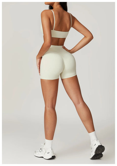 Women Fitness Shorts Sports Shorts Running Cycling Shorts High Waist Push Up Gym Shorts Workout Leggings Woman Yoga Clothing