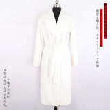 Mauroicardi Winter Long White Black Warm Thick Soft Flowy Fluffy Faux Fur Coat Women Sashes Loose Casual Furry Overcoat 2024