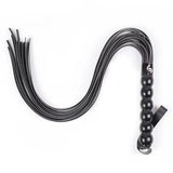 63CM BullWhip PU Leather Customizable 6 Beads Handle Horse Whip for Equestrian Riding Equestrianism Horse Whips