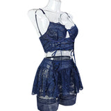 Fancy Sexy Lingerie Lace Ultra Sexy Women's Intimate Ethical Underwear G-String Hot Skirt Ensemble Outfits Brazilian Underwear