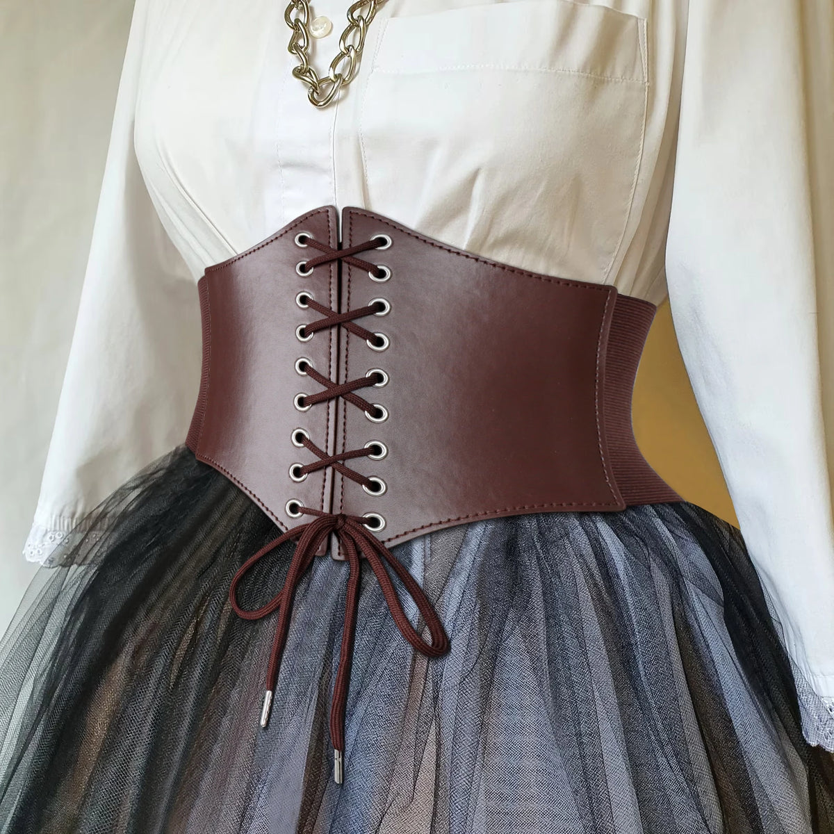 Medieval Corset Belt Waistband Women Steampunk PU Leather Harness Body Belt Anime Cosplay Viking Pirate Girdle Accessories