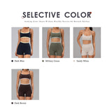 Hearuisavy 2Pcs Fitness Set Women Polka Dot Cross Back Sports Bra High Waisted Push Up Shorts Gym Quick Dry Workout Yoga Suit