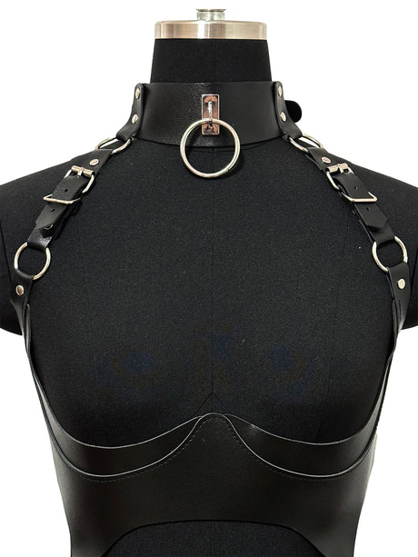 Sexy Body Harness Belt Set Tights Women Bdsm Leather Lingerie Fetish Clothing Underwear Harness Bondage Sex Toy Accessories
