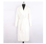 Mauroicardi Winter Long White Black Warm Thick Soft Flowy Fluffy Faux Fur Coat Women Sashes Loose Casual Furry Overcoat 2024
