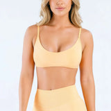 HISTELLO Impact Scoop Neck Bra Seamless Women Sports GYM Underwear Sexy Backless Yoga Clothing Naked Feeling Workout Fitness Bra