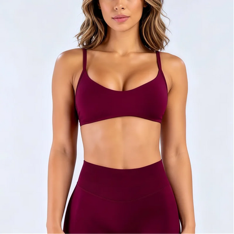 HISTELLO Impact Scoop Neck Bra Seamless Women Sports GYM Underwear Sexy Backless Yoga Clothing Naked Feeling Workout Fitness Bra