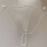 sexy luxury body chain rhinestone underwear sparkling diamond nightclub waist chain rhinestone bikini accessories body chain