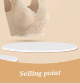 WomenBeautiful Back Bra Large Size Fat Mm Bra Gathered and Traceless Thin Cotton Strapless Underwear Without Steel Ring Vest