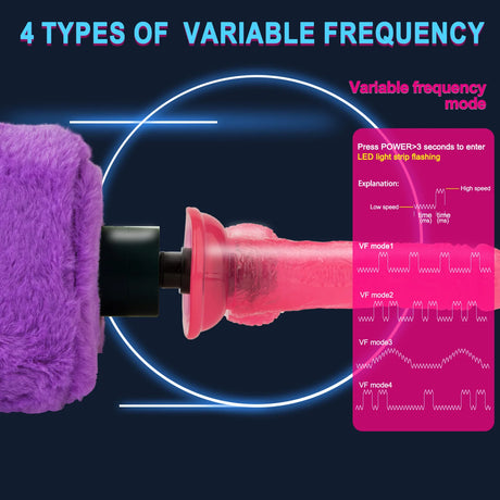 Leg Clamp Automatic Telescopic Sex Machine Plush ski sensation Female Sex Toy Masturbation Sex Machin  For men and Women