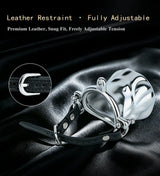 ORALSX Stainless Steel Testicle Pendant Scrotum Locking Ring Male Penis Bondage Rings BDSM Penis Exercise Gay Adult Sex Toys