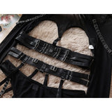 Tornova Sexy Lingerie Set for Women Strap Sexy Lingerie Mesh Splicing Hollow Sexy Lingerie 5-piece Set Halter Underwear Set New