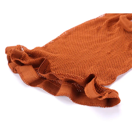Sexy Latin Tights Leaky Toe Stocking Professional Dance Socks Caramel Cha-Cha Peep Pantyhose Mesh Fishnet Women Stockings