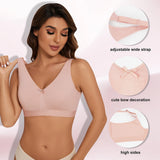 Sheroine Plus Size Women Wireless Bras Full Coverage Soft Seamless Underwear Breathable Lingerie Non-Padded Comfort Bra