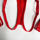 Ellolace Sensual Tassel Fetish Lingerie See Through Open Bra Bilizna Set Hot Sexy Intimate Naked Crotchless Panties Exotic Sets
