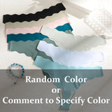3PCS Women Seamless Panties Wavy Design Ultra-thin Panties Women Ice Silk Underwear Sexy Panty Low Waist G-string Female Solid