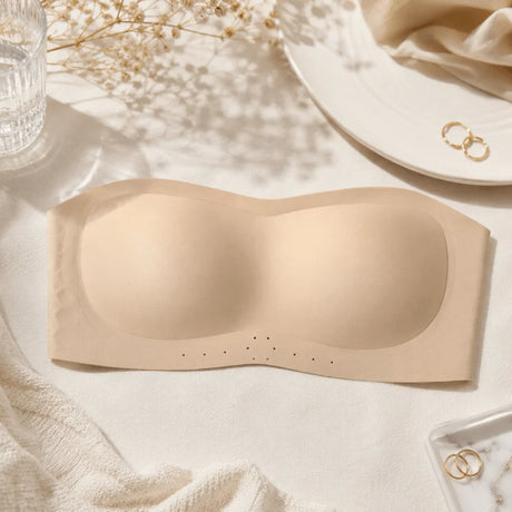 Lingerie Invisible Strapless Tube Bra Puppy Printed Anti-sagging Women's Underwear Wireless Push Up Bra Women